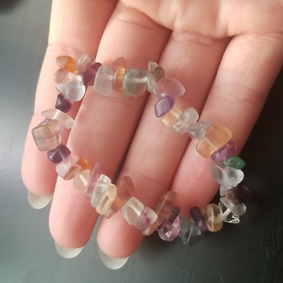 Handmade bracelet with colorful natural stones. - Picture 3 of 5